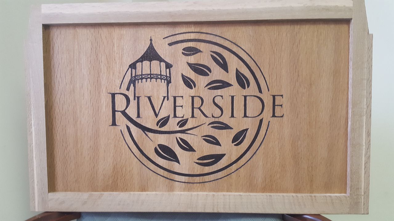 These tables were custom built for the Village of Riverside.  They included their Village logon CNC engraved on the center table.