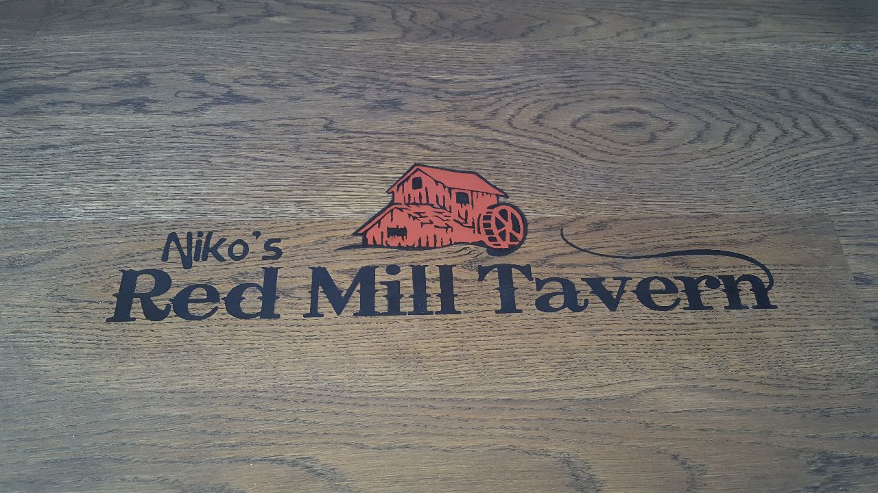 White Oak Bar Top - Niko's Red Mill - Outside